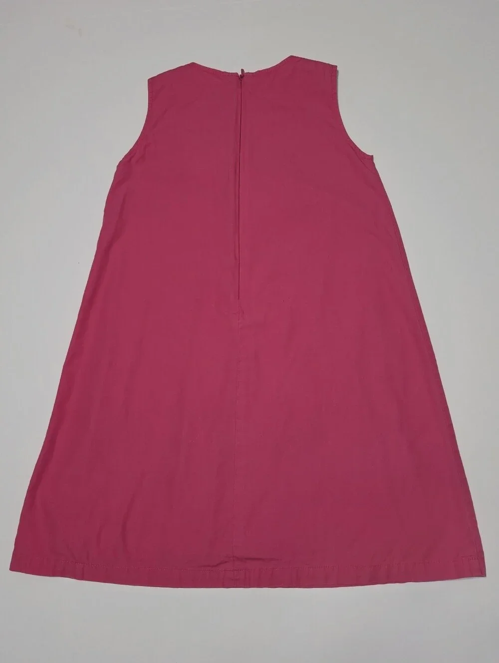 Mini Boden Girl's Sided Big Flower Pink Dress Sz 5-6Y